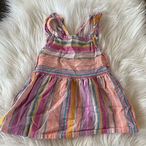 Carter's Pink and Yellow Striped Dress